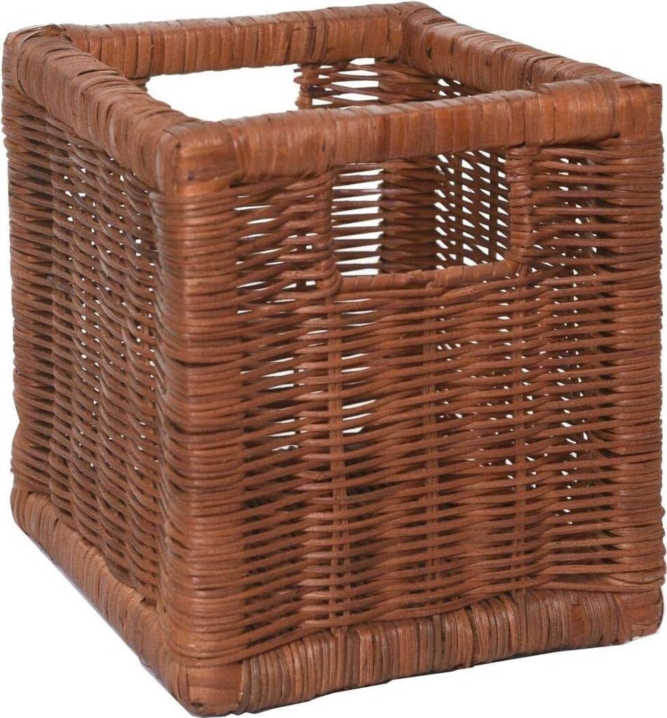 Cestino da scaffale ATTRAKTIV in rattan naturale 23x26x26 Immagine del prodotto 
