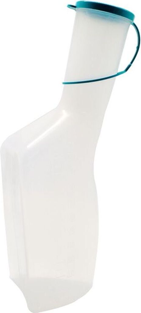 Urinaio in PVC con coperchio, per uomini, capacità 1 litro, Immagine del prodotto 
