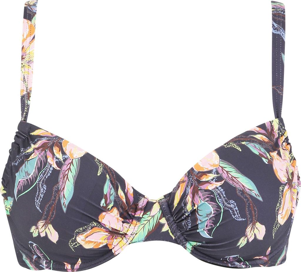LASCANA Bügel-Bikini-Top anthrazit-bedruckt Größe 38 Cup C