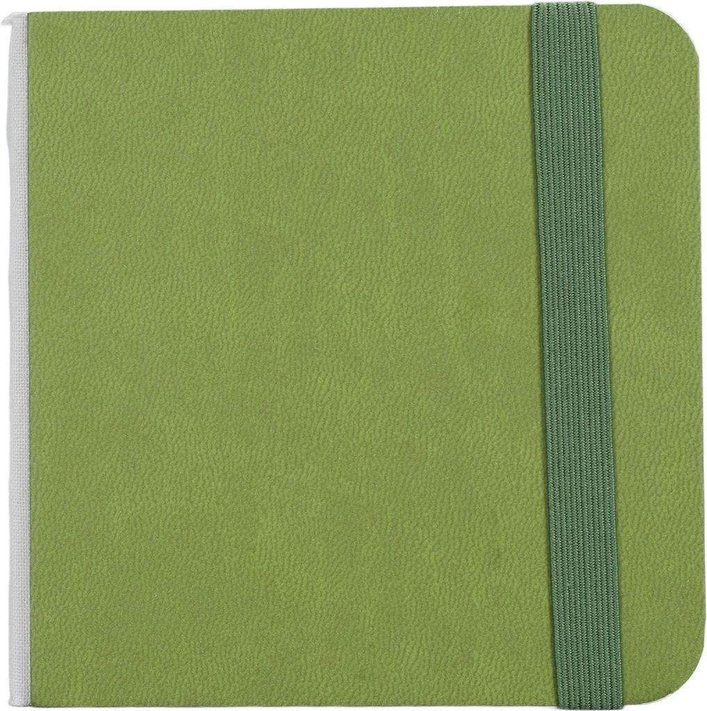 30 Blatt Aquarell Skizzebook Feinkorn tragbares Steckpapier 10 x 10 cm Grün