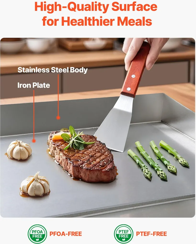 Plancha électrique professionnelle 3200W - Plaque de cuisson gastronomique