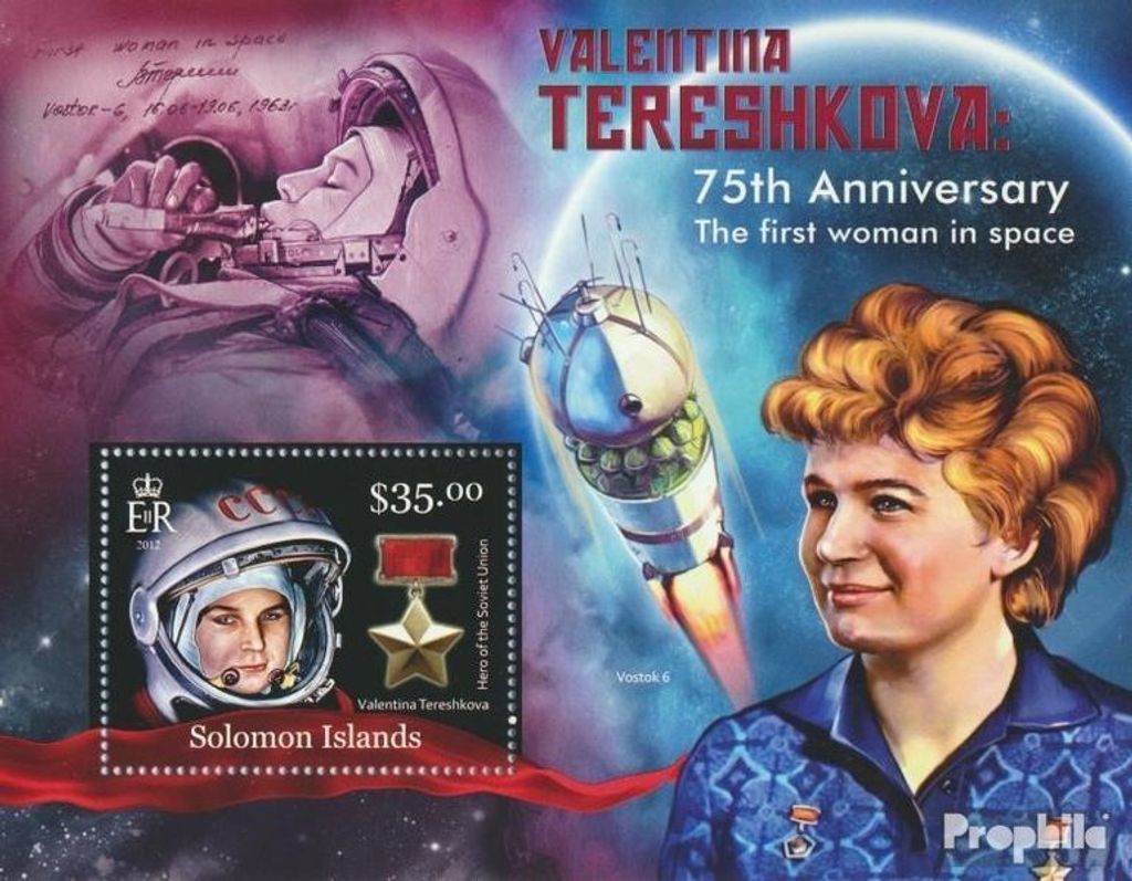 Briefmarken Salomoninseln 2013 Mi Block 124 (kompl. Ausg.) postfrisch Weltraum