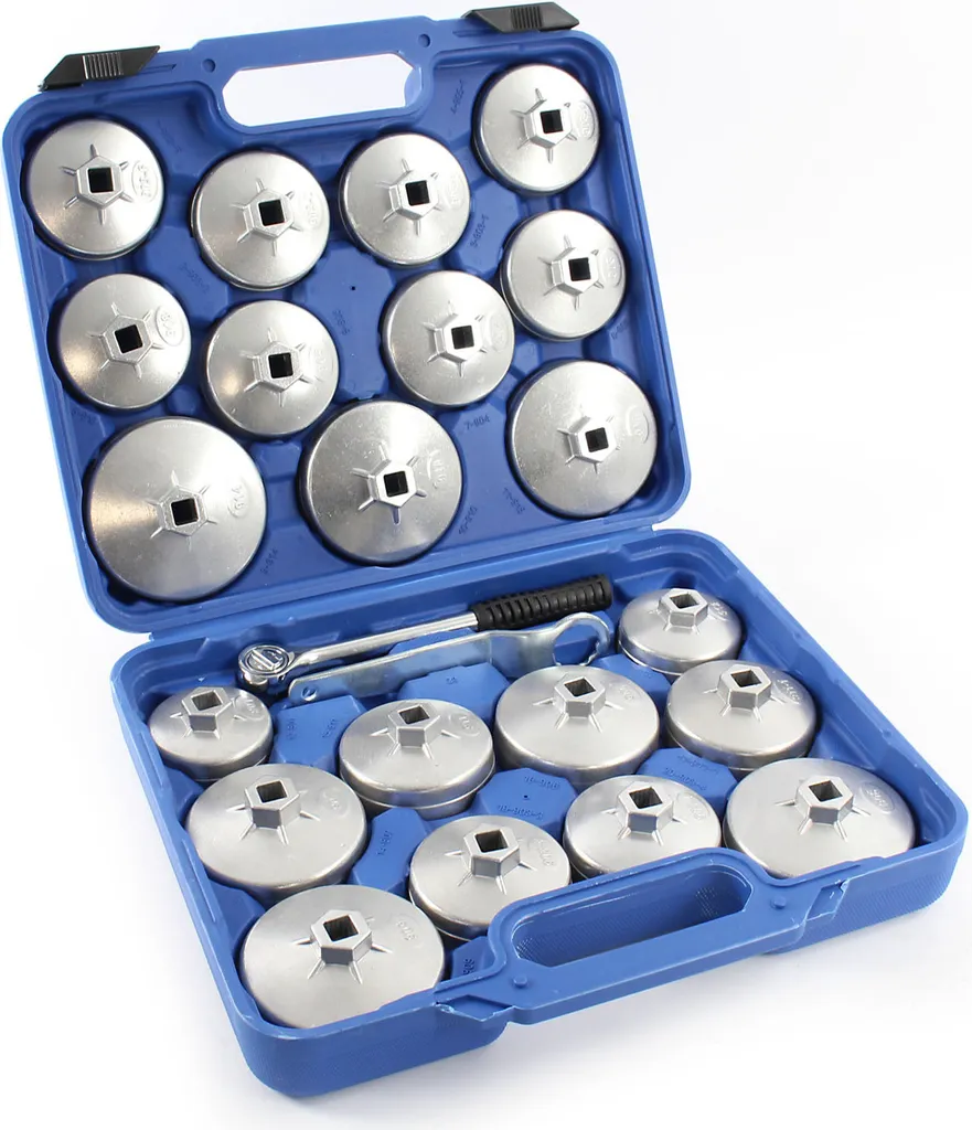 Jeu de 23 Capuchons Filtre à Huile Aluminium Moulé Haute Résistance XPO