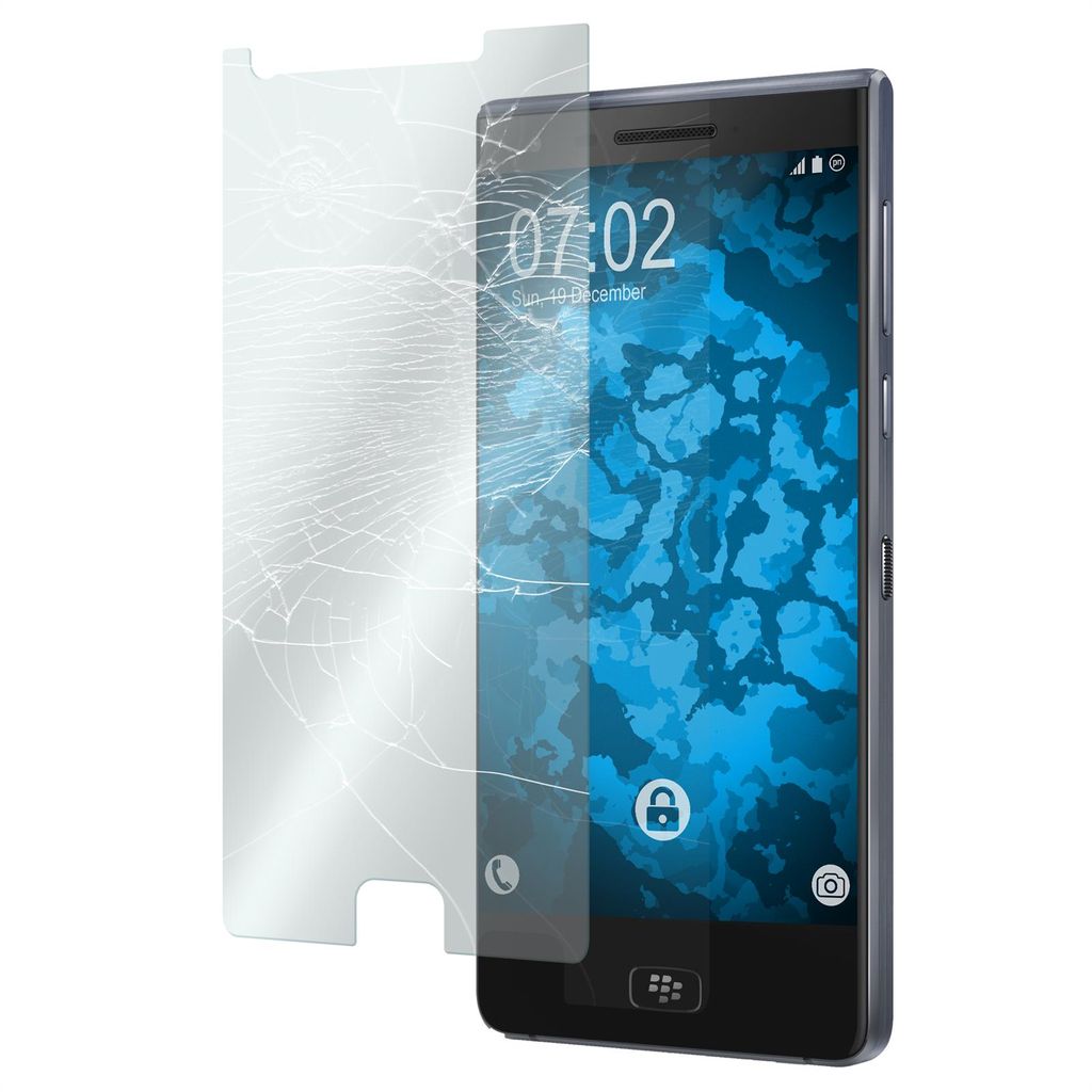 3er-Pack PhoneNatic Glas-Folie klar kompatibel mit BlackBerry Motion - Panzerglas für Motion