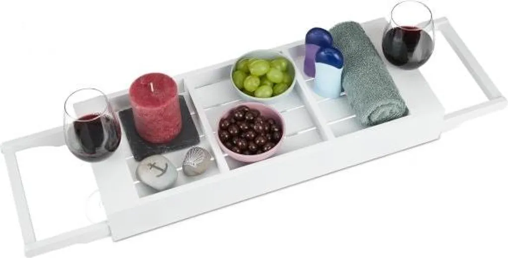 Mensola Vasca Bianca Allungabile | Il Tuo Momento Spa a Casa