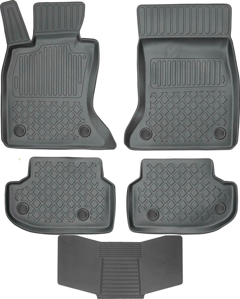 ARISTAR 602066 Matten + Bezug 251992 - BMW 5 F10 F11 2013-2017 (xDrive / Facelift) STOP. MOUNT MS + BMW VELCRO vorne und hinten