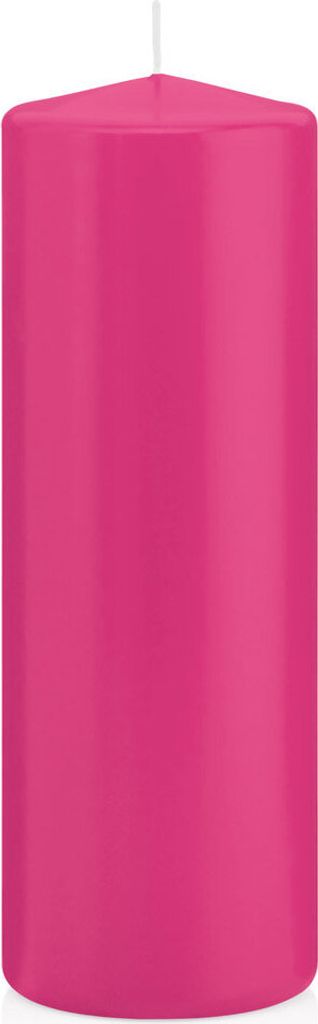 Stumpenkerzen Pink 200 x Ø 68 mm, 12 Stück, russarm, tropffrei, hochwertiger Docht