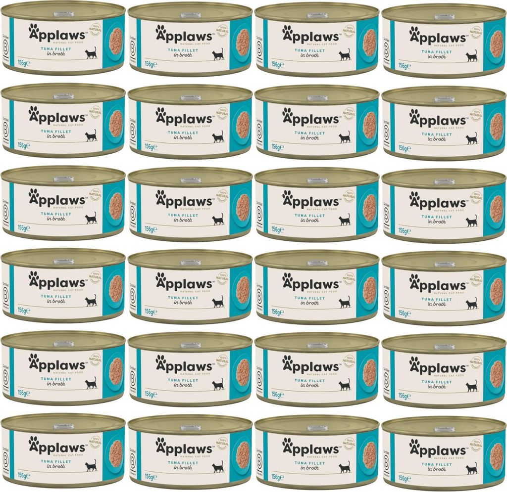 APPLAWS Tuna fillet in broth - nassfutter für Katzen - 156g Produktbild 