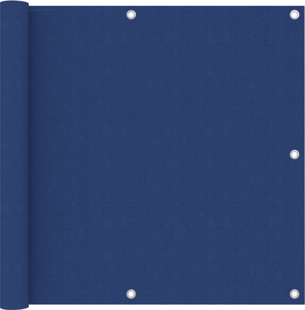 Balkon-Sichtschutz Blau 90x600 cm Oxford-Gewebe Produktbild 