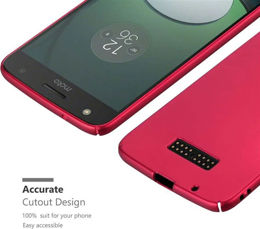 Custodia Compatibile Con Motorola Moto X Play In Frosty Rosso