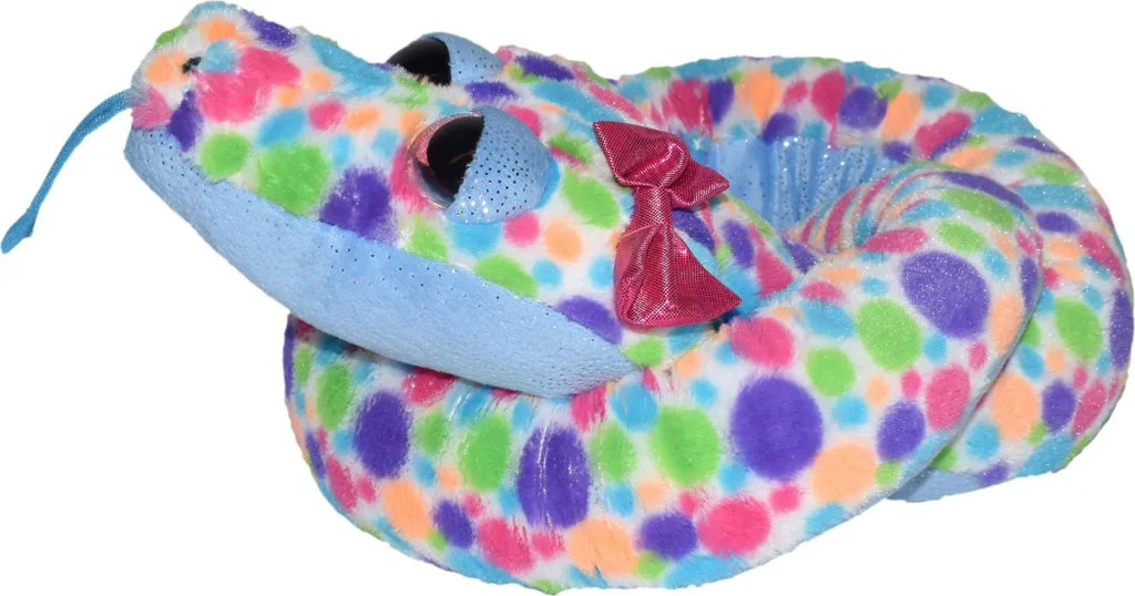Serpent en peluche géant 137 cm pour décoration de chambre et d'éveil