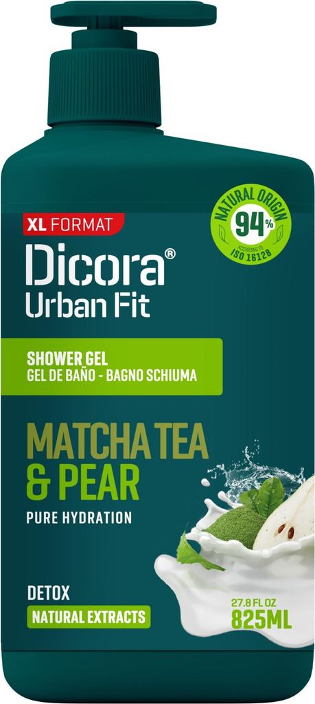 DICORA Matcha-Tee- und Birnen-Duschgel 825 ml