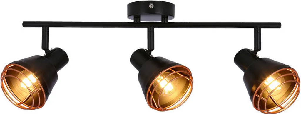 Plafonnier NERIA 3xE14 : Solution Éclairage Zone Sombre et Grand Angle