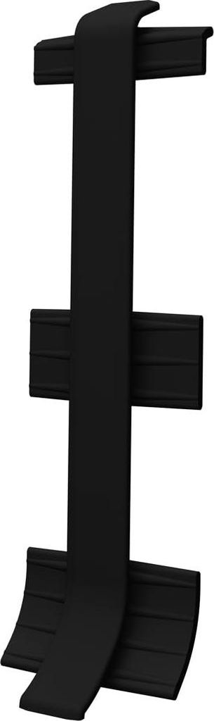 VILO Verbinder für Sockelleiste LINELA - Wasserfestes PVC - Perfekte Farbanpassung - 2 Stück - 55x20mm - Schwarz