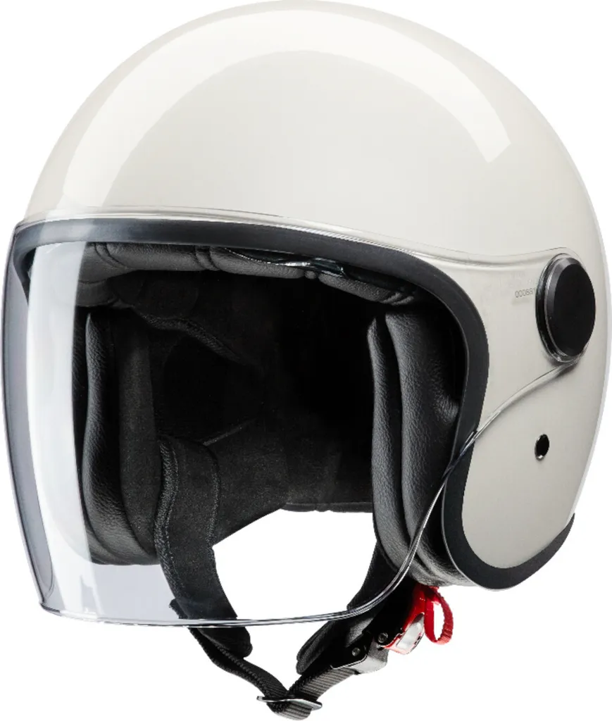 Casque Jet Scooter Redbike RB-862 Blanc Crème XS - Idéal Ville et Été