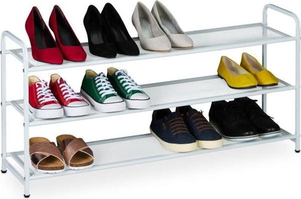 Schuhregal aus Metall für 12 Paar Schuhe