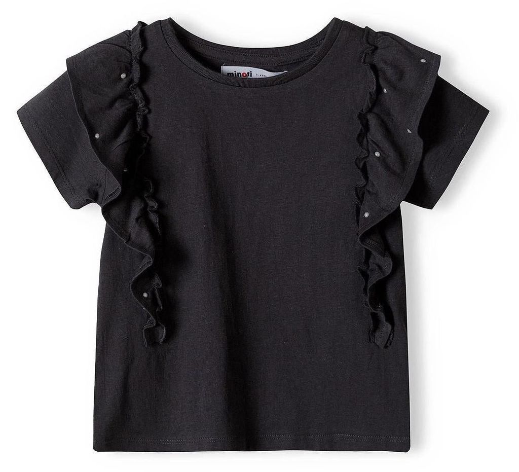 Minoti Tanktops Baumwolle Schwarz Gr. 140 für Mädchen