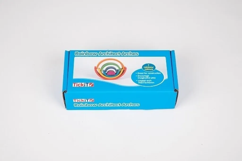 Jeu de Construction Arc-en-ciel en Hêtre : 7 Arches Multicolores Bio - 5
