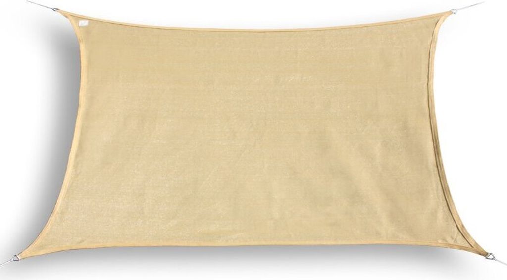 hanSe® Marken Sonnensegel Rechteck 6x7 m Sand Produktbild 