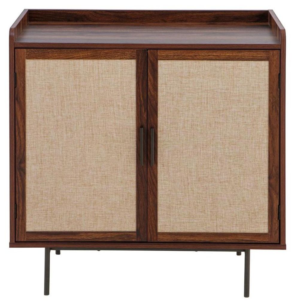 CALICOSY - Buffet 2 portesReproduction noyer avec façades Image du produit 