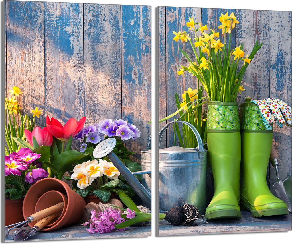 Glasschutzplatte für den Herd 2x30x52 Garten