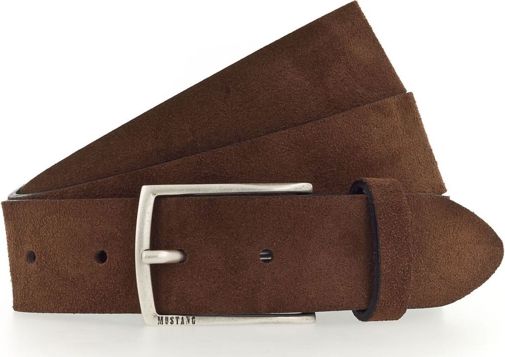 MUSTANG Leder Gürtel Classic Belt W110 Baileys braun