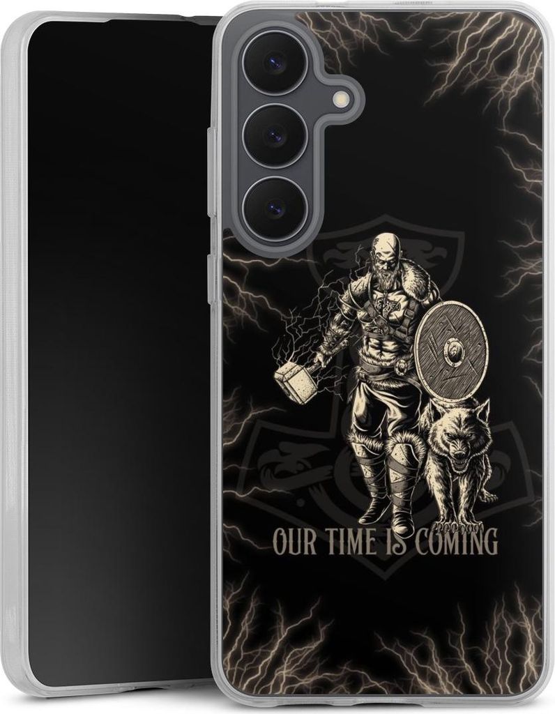 DeinDesign Handyhülle für Samsung Galaxy S25 FE Silikon Hülle Case Smartphone Schutzhülle Serienmotiv Vikings Wikinger