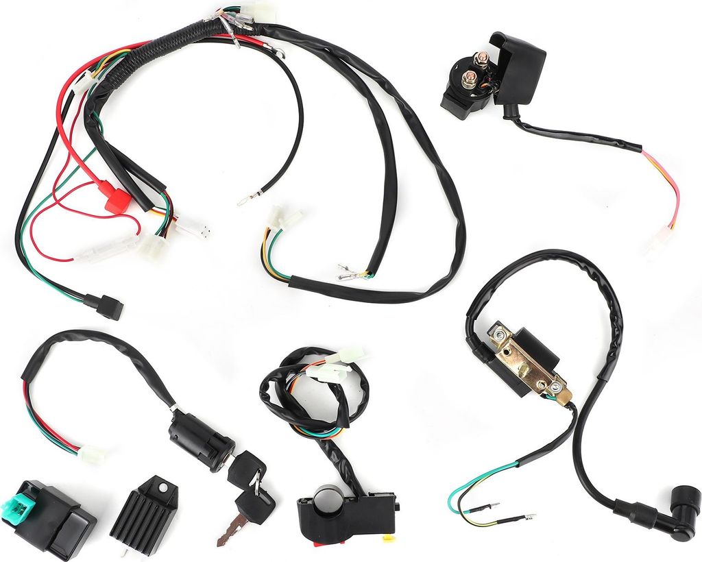 Electric Start Motor Kabelbaum Kabel für 50ccm 110cc 125cc Pit Quad Dirt Bike ATV geeignet