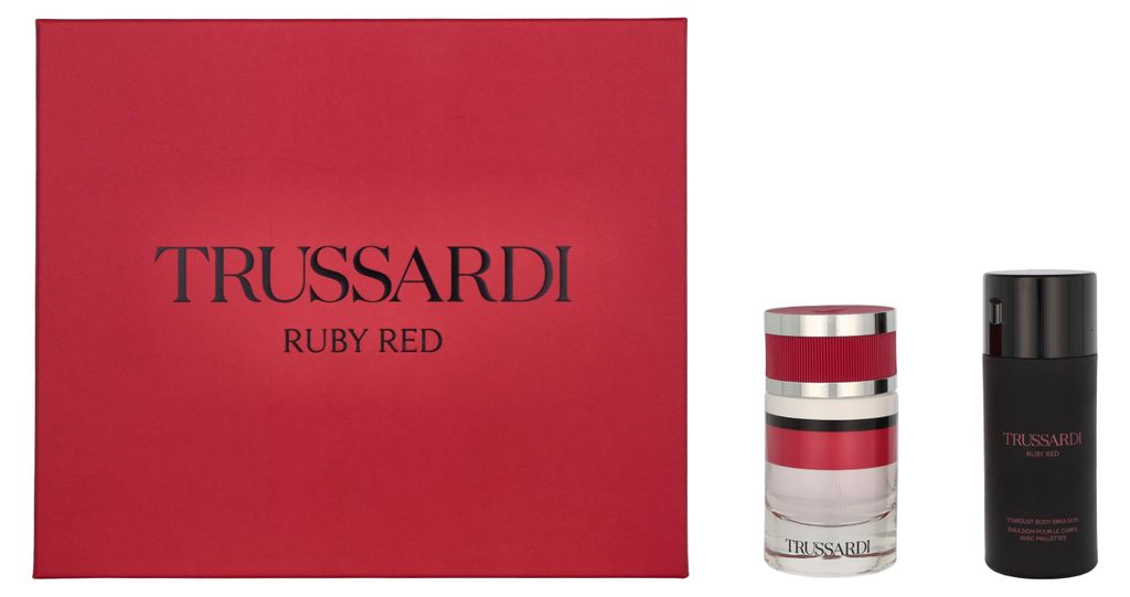 Trussardi Rosso Rubino Eau De Pargum Spray 60ml Set 2 Immagine del prodotto 