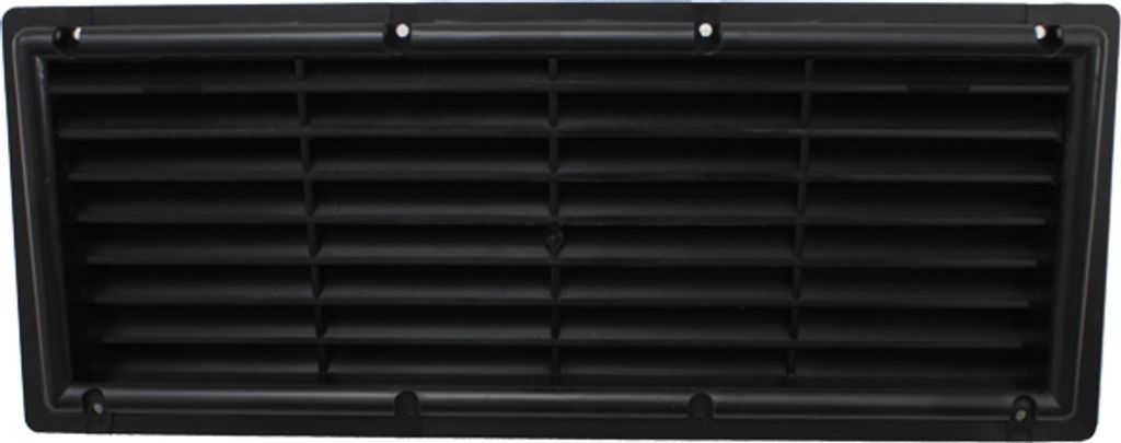 Lüftungsgitter Kühlschrank Wohnwagen Wohnmobil Caravan Kunststoff 374 x148 mm schwarz
