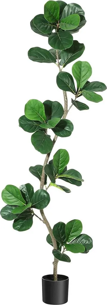 Pianta Artificiale Ficus Lyrata 180 cm Rosa | Arreda con Colore e Gioia