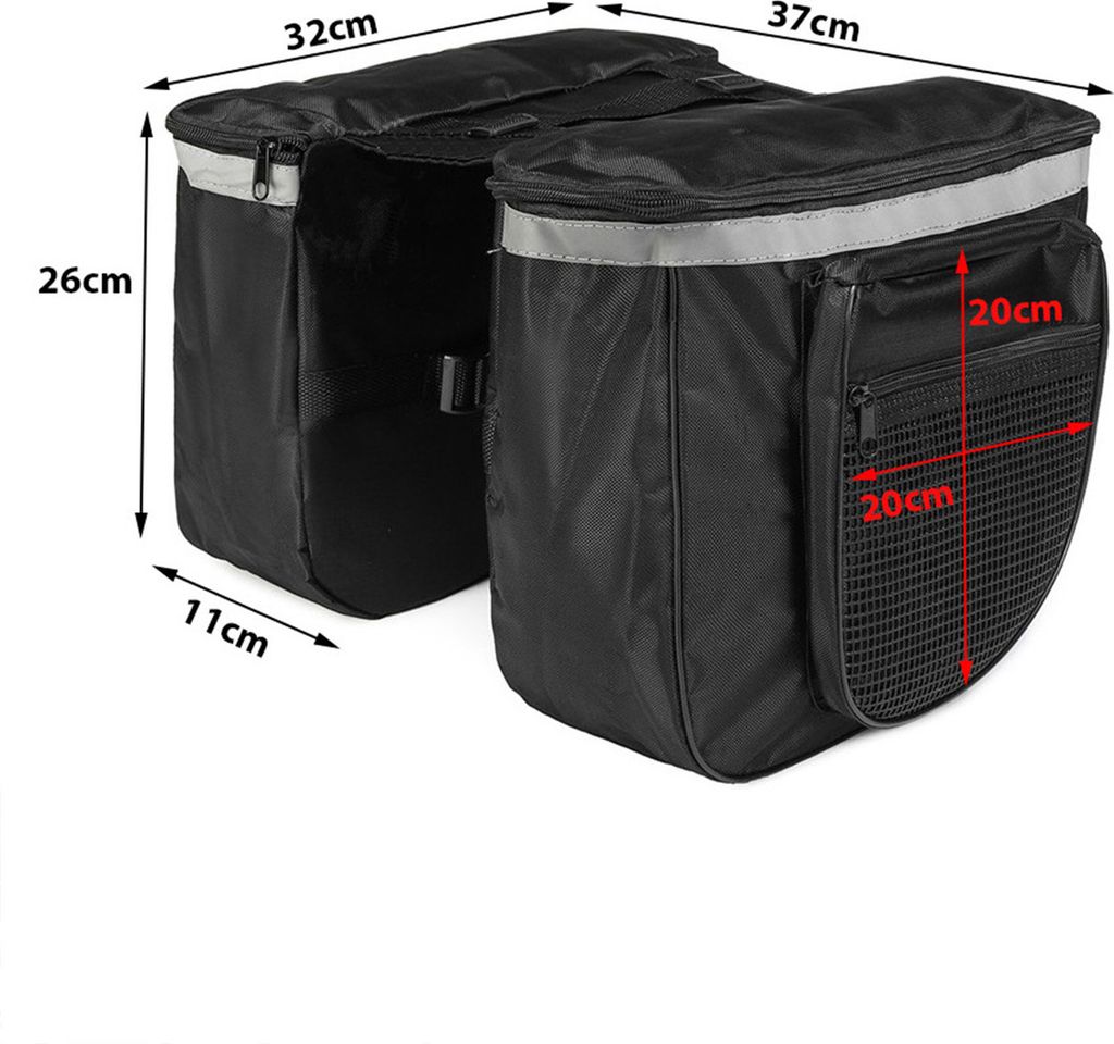 Fahrradtasche Gepäckträgertasche Fahrrad Sattel Produktbild 2