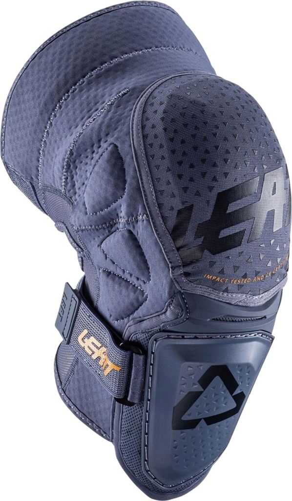 Leatt Unisex Knieschoner 3DF Hybrid , Flint - Grau Blau, S/M