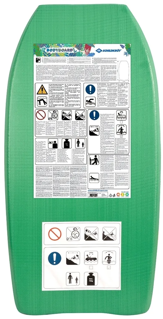 Bodyboard Ocean 93cm résistant avec Leash 85cm pour une glisse fluide - 3