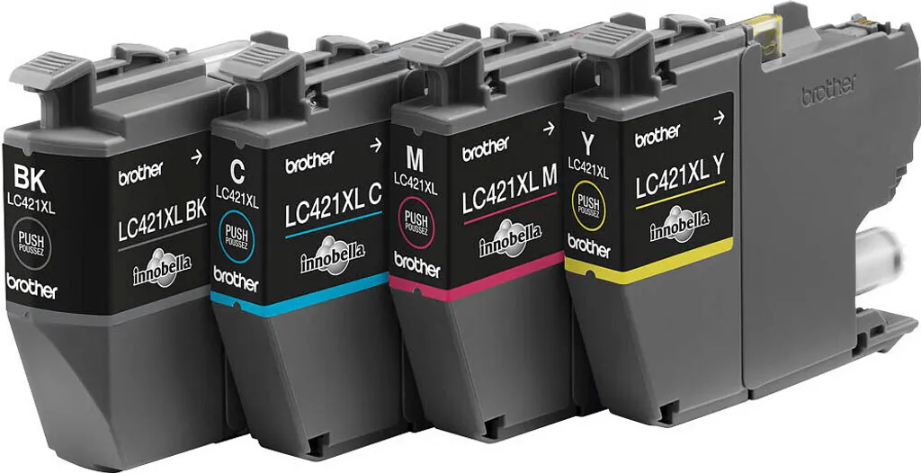 Cartouche d'encre Brother LC421XL multipack de 4 couleurs