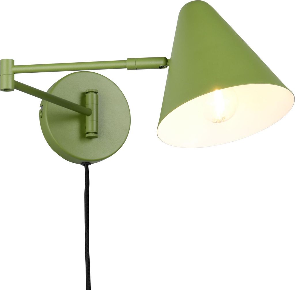 Trio 263970115 Lampa ścienna Cosima E14 ⌀15cm zielona Zdjęcie produktu 