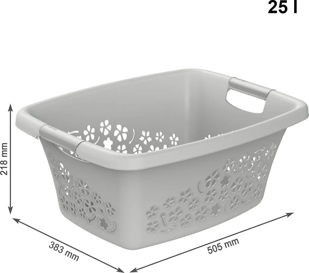 Panier à linge aéré 25L Flowers - Fini les mauvaises odeurs de linge - 4