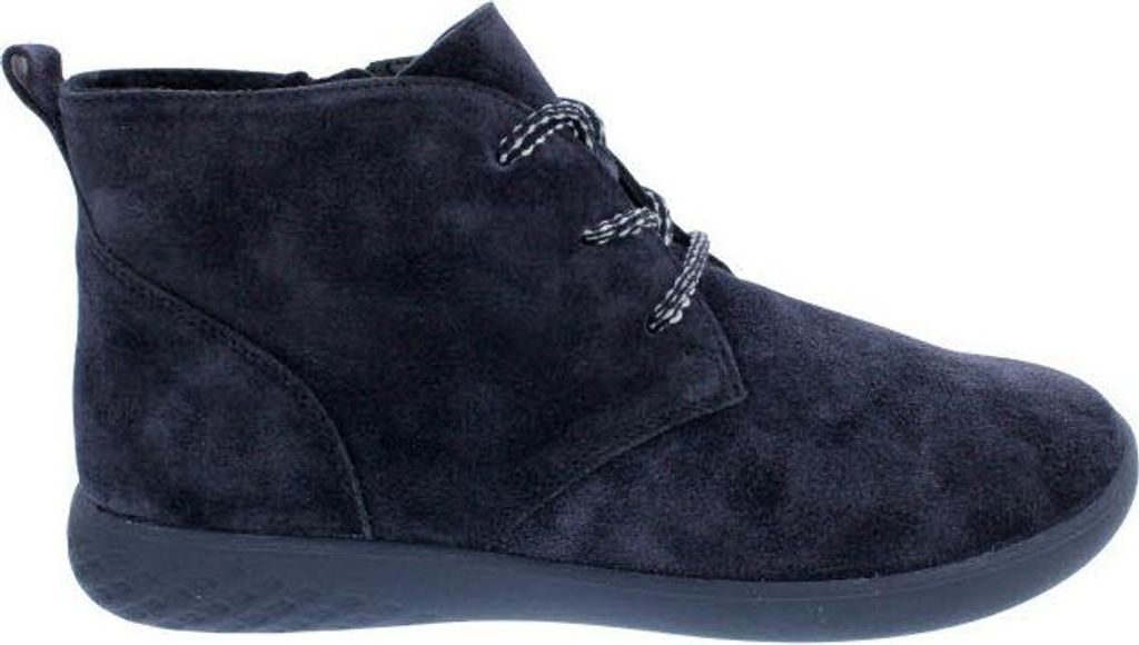 Waldläufer H-Cloé Stiefelette 947801-195-194, Order - Velourleder, notte (blau), Reißver. - und Schnürung, Weite H 38 1/2