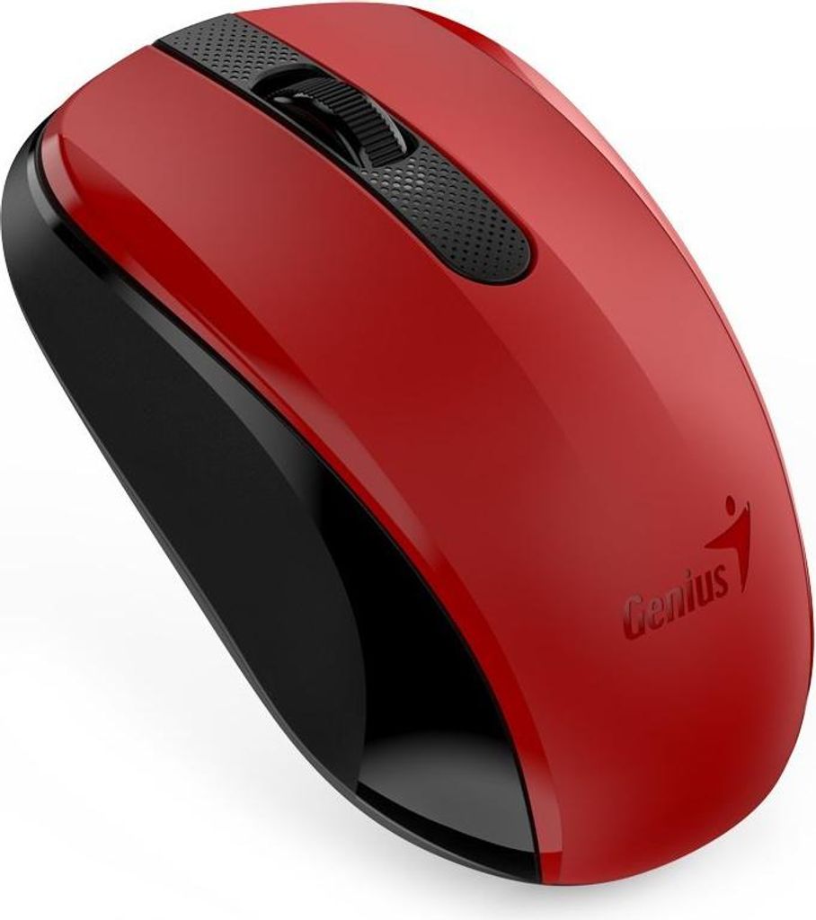 Genius NX-8008s/Office/Optisch/1200 DPI/Wireless USB/Rot