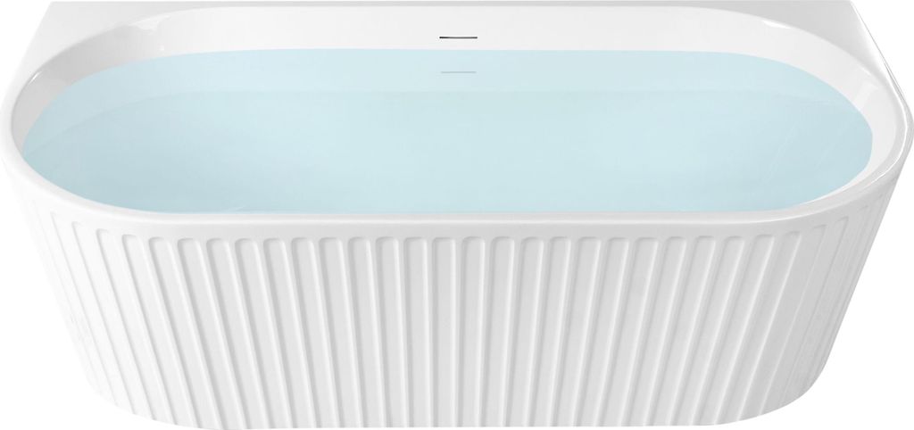 BELIANI Wanna biała akrylowa 170 x 80 cm owalna klasyczne Zdjęcie produktu 