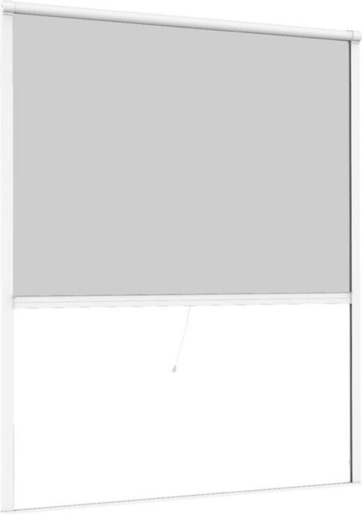 Primaster Fliegenschutz-Rollo 130 x 160 cm weiß kürzbar Produktbild 