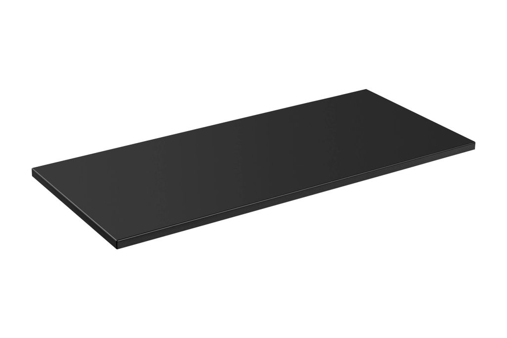 Badezimmer-Waschtischplatte Schwarz Matt 120 Cm