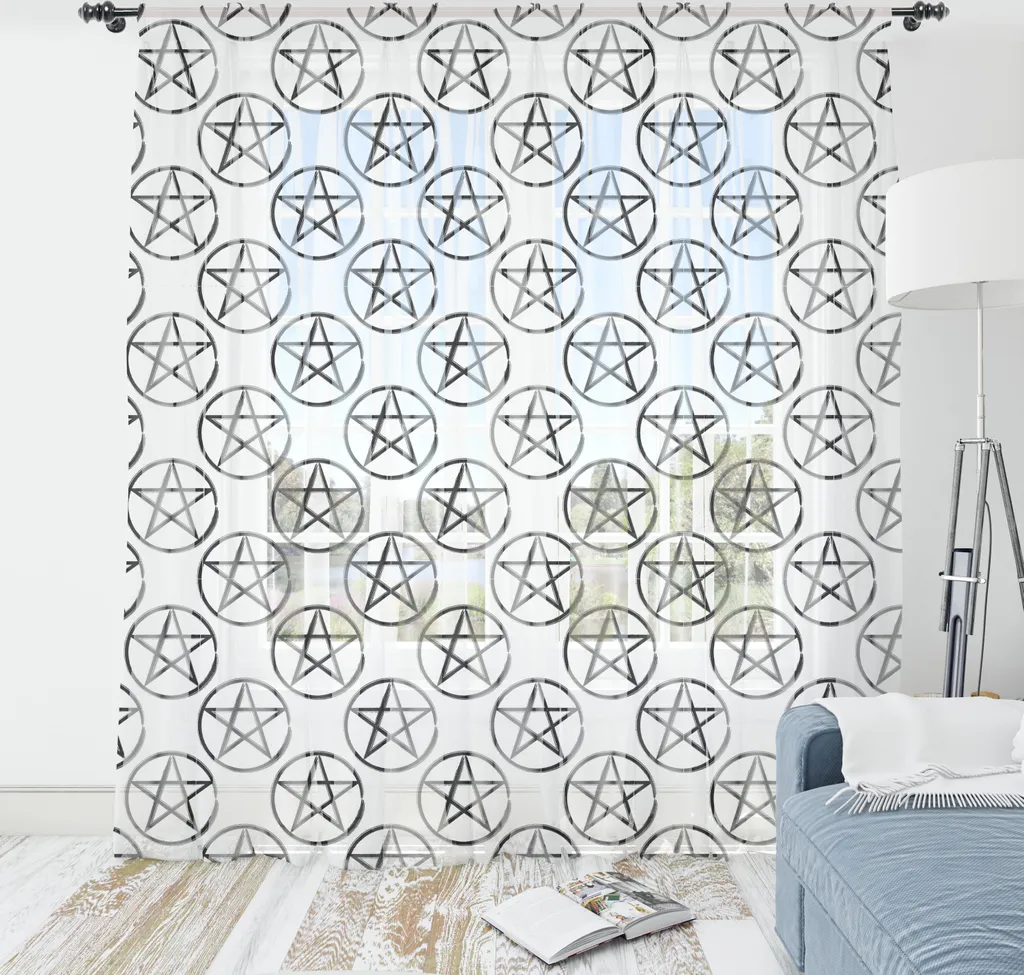 Offerta Arazzo ABAKUHAUS Pentacolo 135x274 - Raso Grigio Antracite
