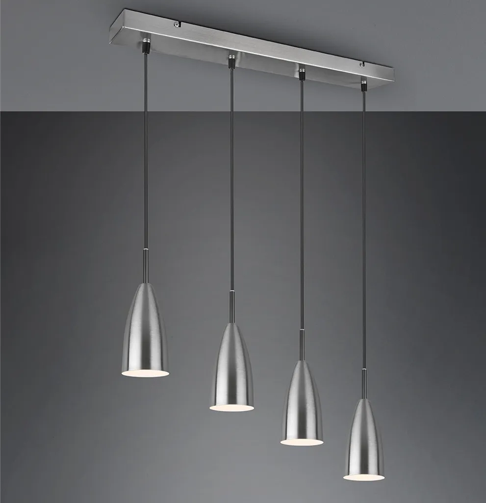 Suspension Shadora Yuki Finition Nickel Mat avec Hauteur de Câble Réglable
