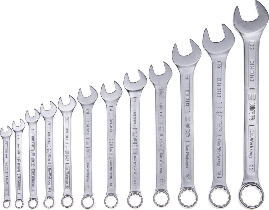 WGB Ringmaulschlüssel-Satz DIN3113A 6-22 mm 12-teilig