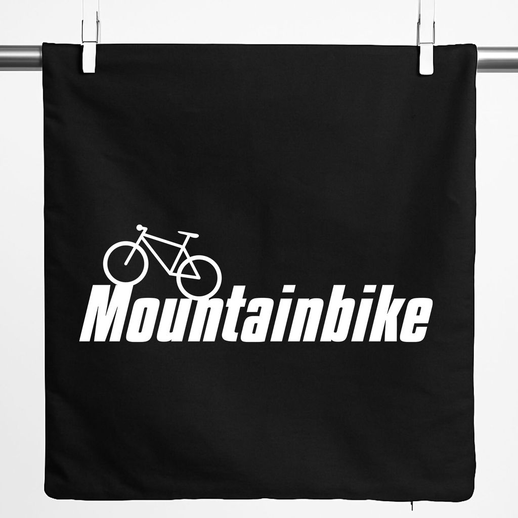 Huuraa Kissenbezug Mountain Bike Fahrrad 40x40cm Black Baumwolle Dekokissenbezug Geschenkidee