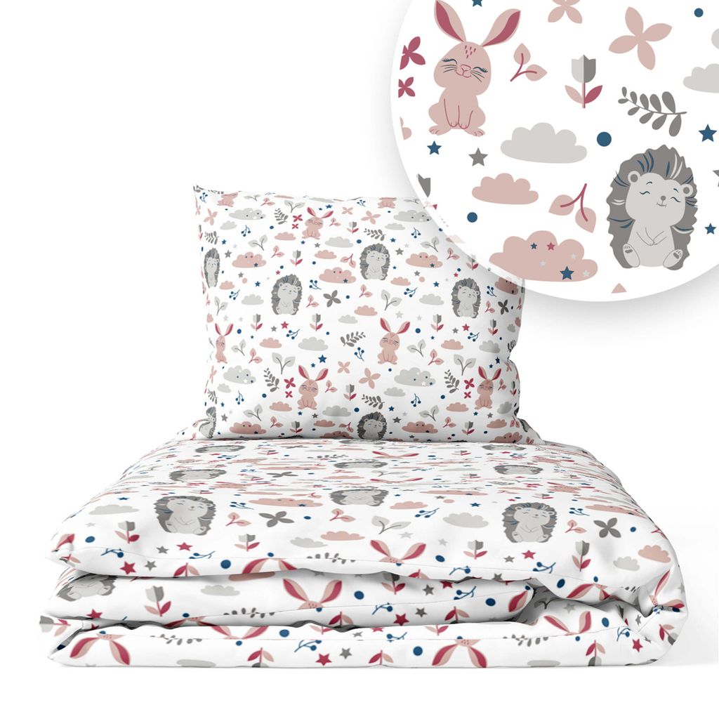 Kinderbettwäsche 90x120 Baumwolle Baby Bettwäsche Set 90x120 + 40x60 Kissenbezug Jungen & Mädchen Kleinkind Bettbezug