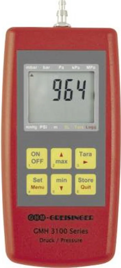 Greisinger GMH3161-12 Manomètre de Pression pour Gaz Corrosifs et Air