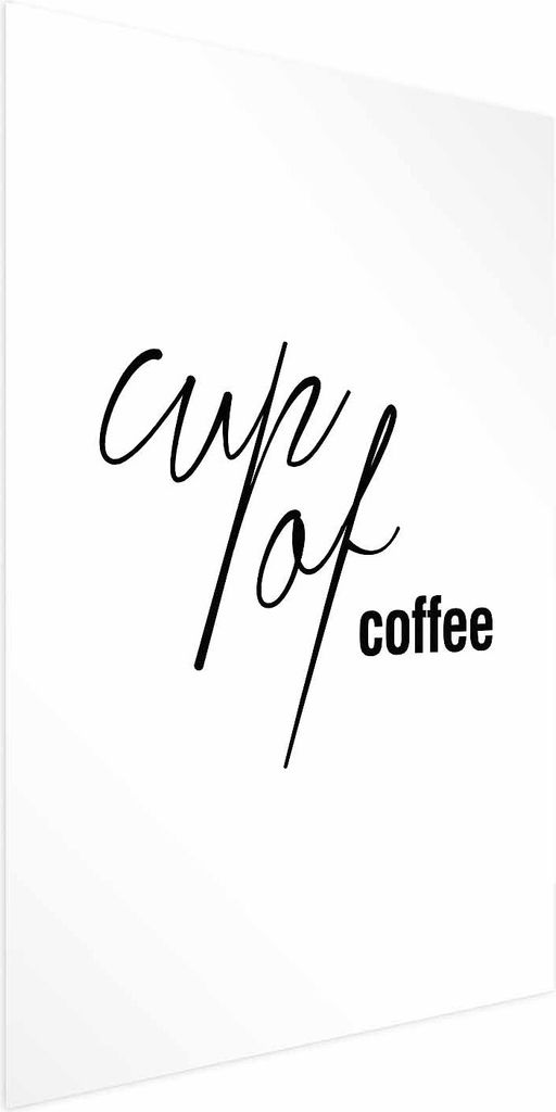 Posterpapier Poster - Cup of Coffee 29.7x42 cm Text m-A-0874-ao-a