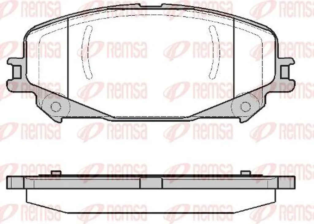 Plaquettes de frein REMSA 1318.30 pour Renault Espace et Megane OE 410606808R